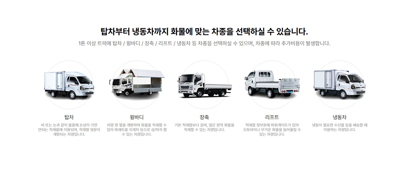 화물차량종류
