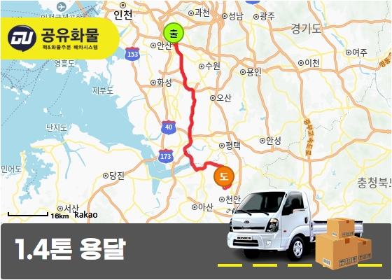 업성동 1.4톤 윙바디 지게차 운송비