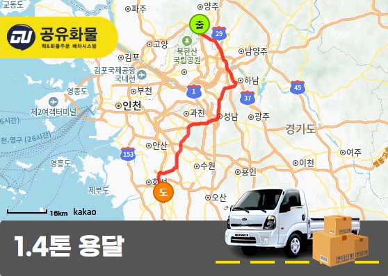 도봉동 1.4톤 카고 중장비 롤러 운송