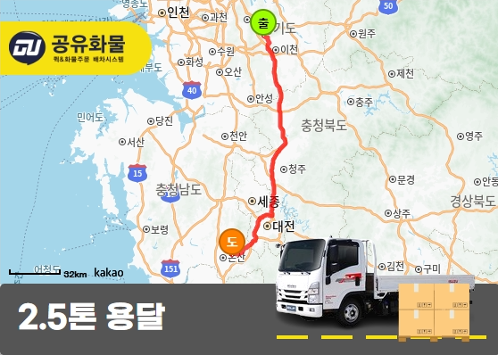 곤지암읍 2.5톤 용달 나무제재목 운송