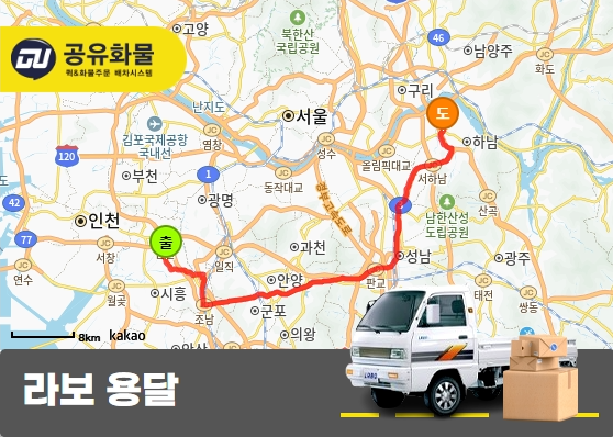 매화동 라보 용달 박스 운송