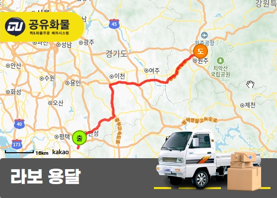 미양면 라보 용달 자동차휀더 운송
